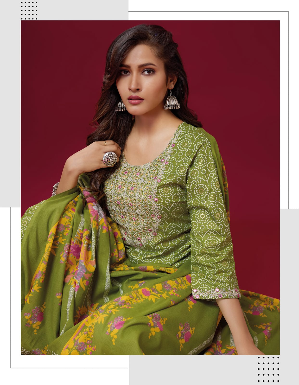 Heritage By We Designer Printed Cotton Kurti With Bottom Dupatta Wholesale Market In Surat